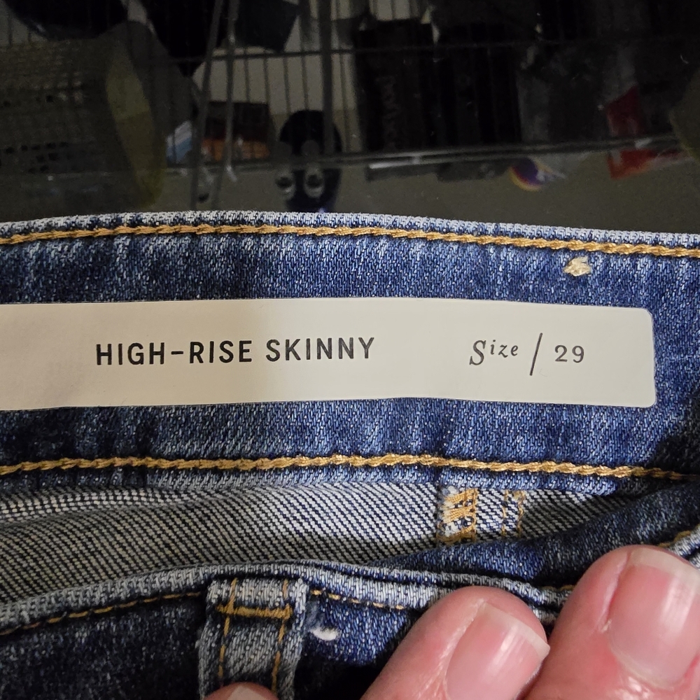 Pilcro and the Letterpress by Anthropologie Yoked front skinny jeans size 29 - Picture 8 of 10